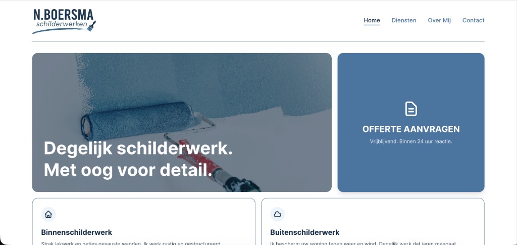 N. Boersma Schilderwerken project